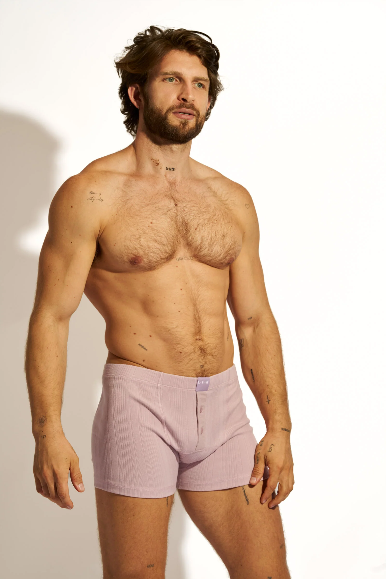 ESSENTIAL EXCLUSIVE BOXER BRIEF BUTTONS - PASTEL PURPLE - Image 7