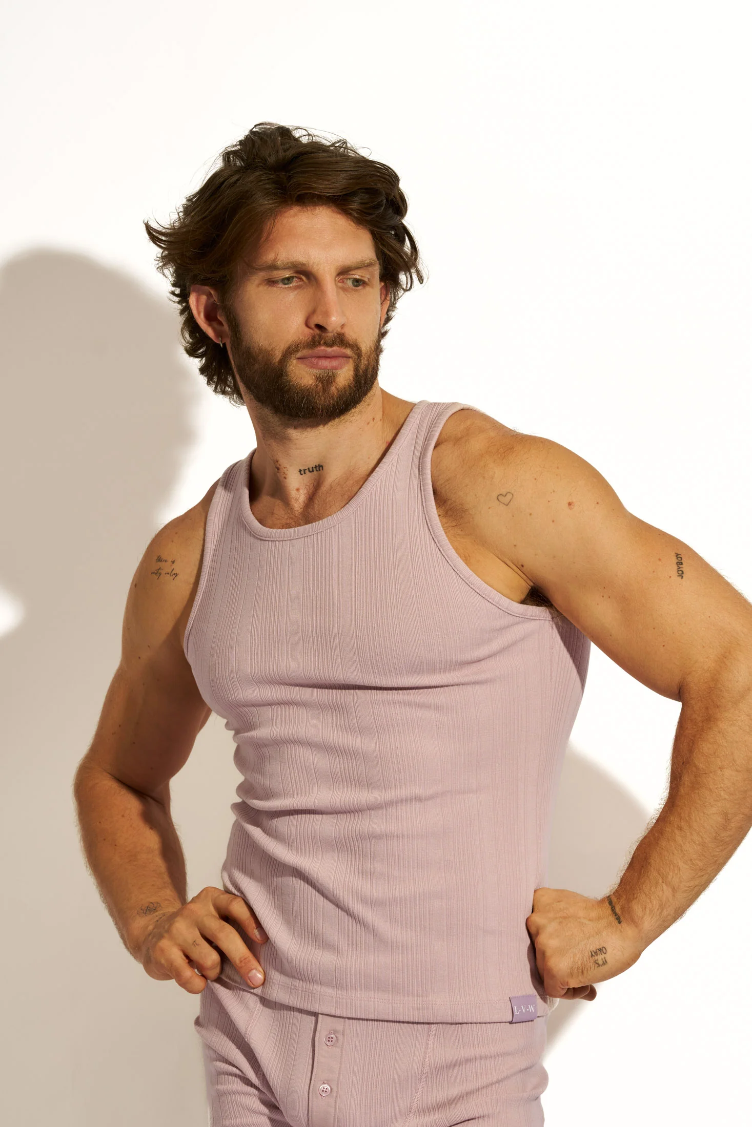 ESSENTIAL EXCLUSIVE TANK TOP REGULAR FIT - PASTEL PURPLE - Image 7
