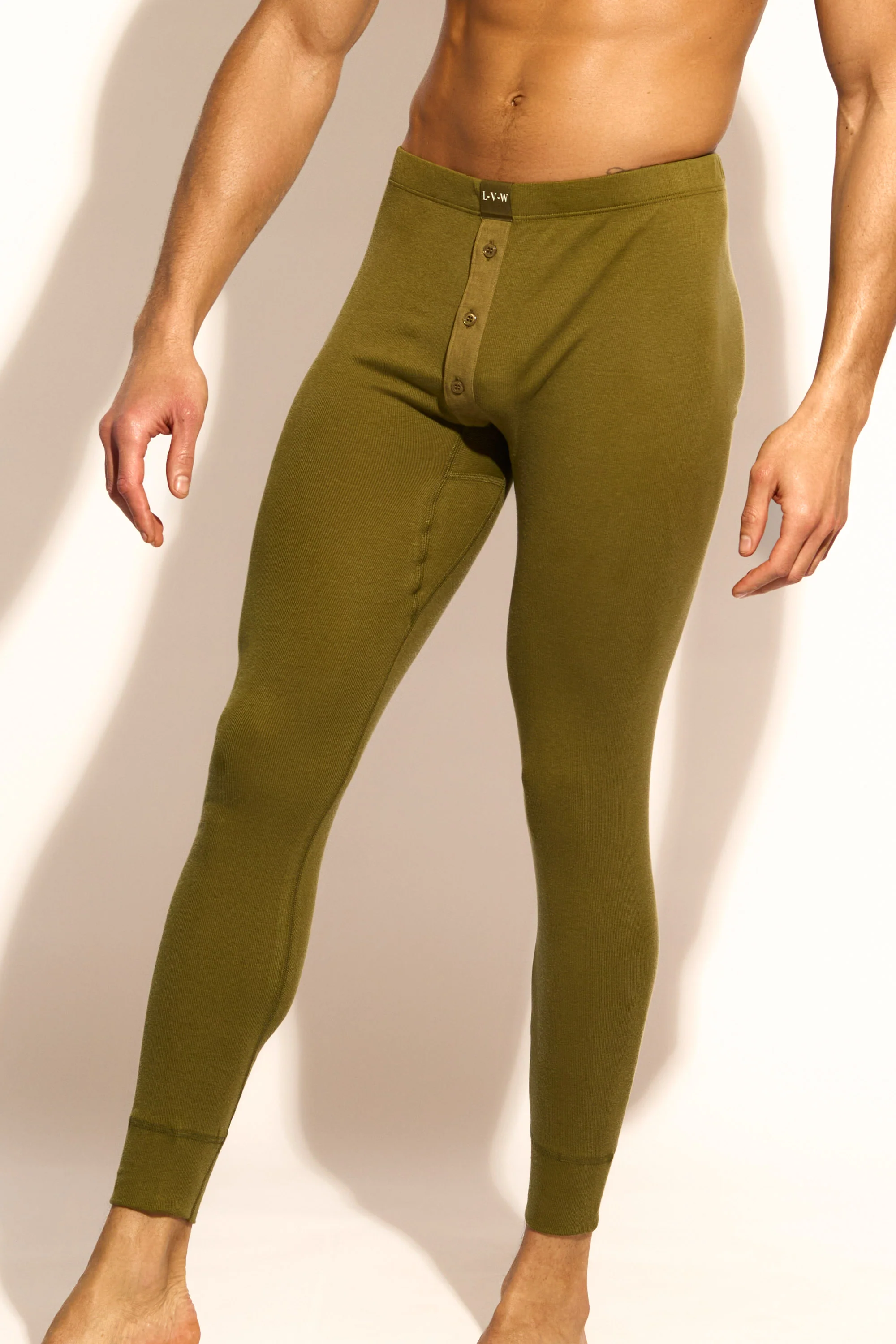 ESSENTIAL LONG JOHN - OLIVE - Image 4