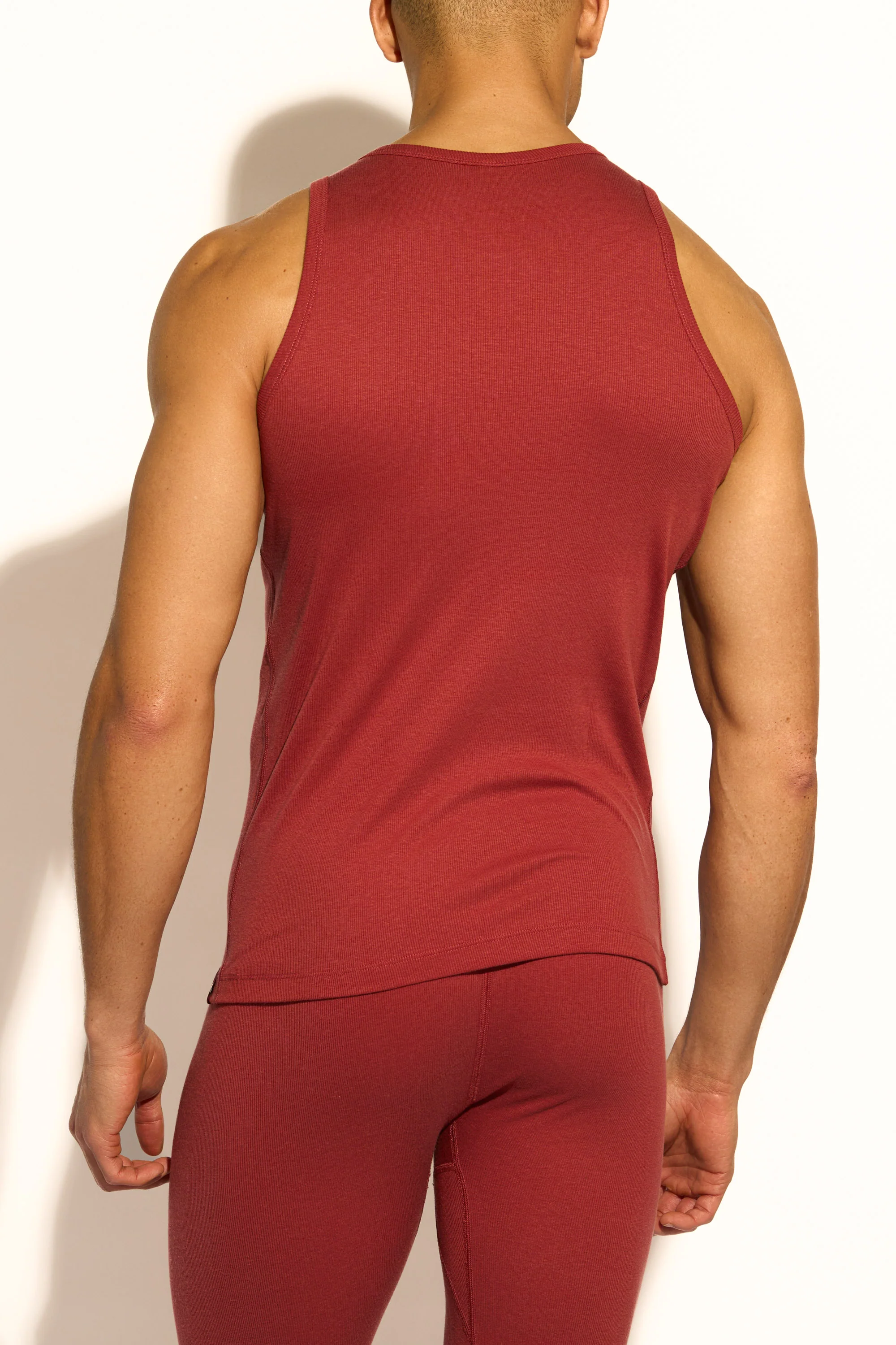 ESSENTIAL TANK TOP REGULAR FIT - BRANDY SNIFTER - Image 3