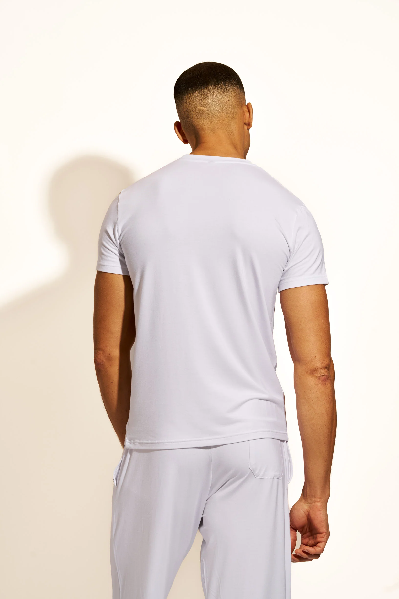PREMIUM LOUNGEWEAR T-SHIRT - WHITE - Image 6