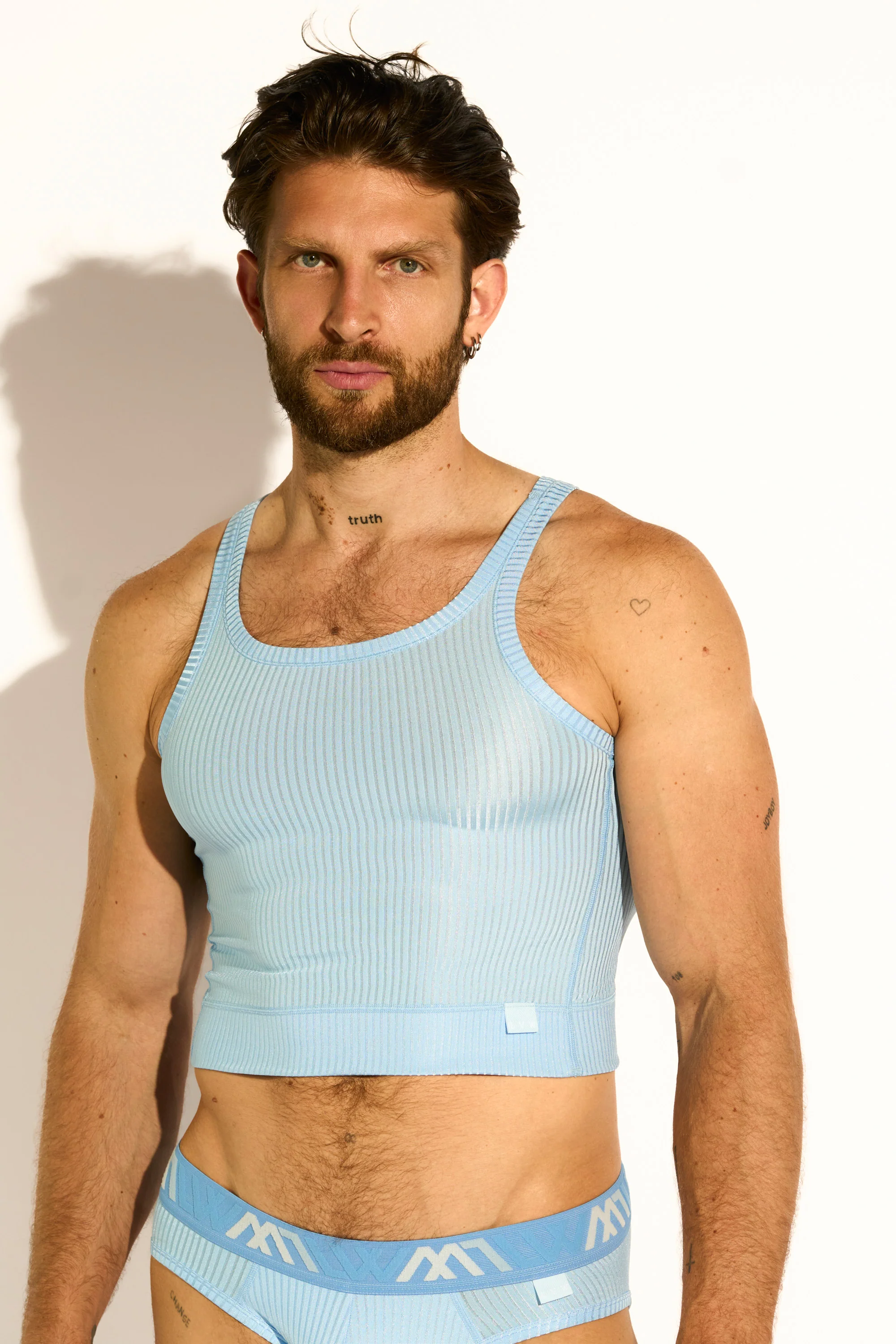 SIGNATURE EXCLUSIVE TANK TOP CROPPED - BABY BLUE - Image 3