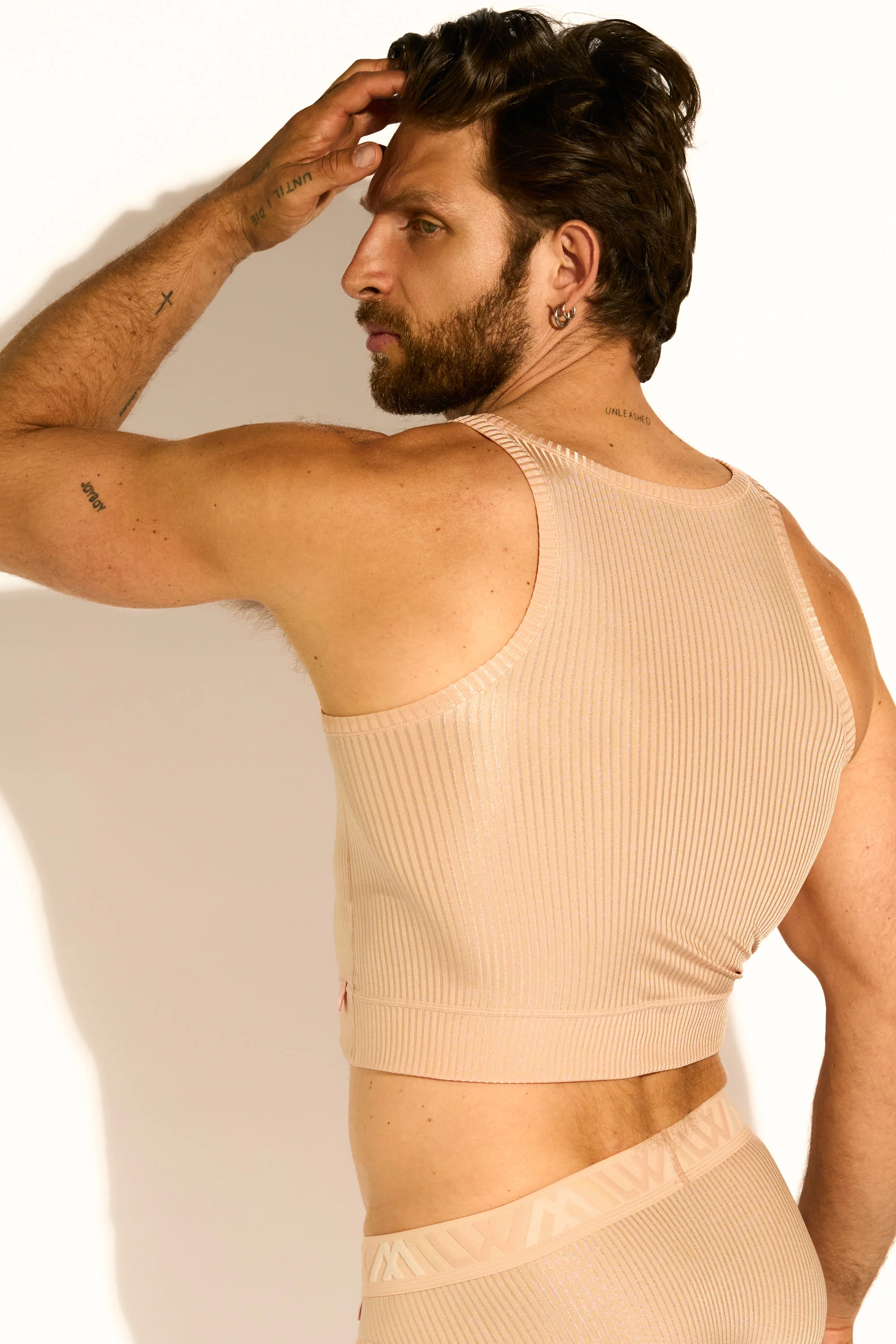 SIGNATURE EXCLUSIVE TANK TOP CROPPED - BABY PINK - Image 3