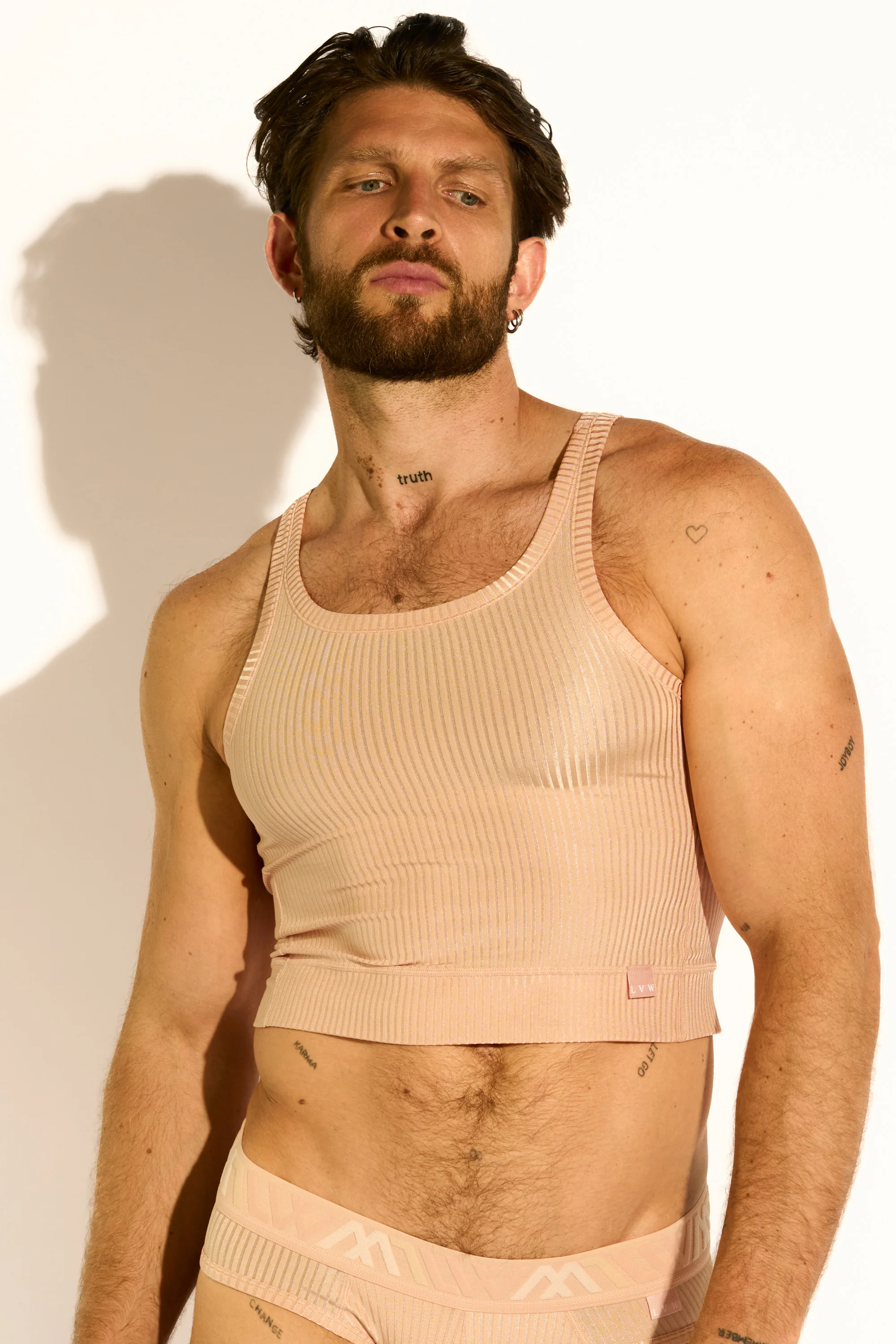 SIGNATURE EXCLUSIVE TANK TOP CROPPED - BABY PINK - Image 6