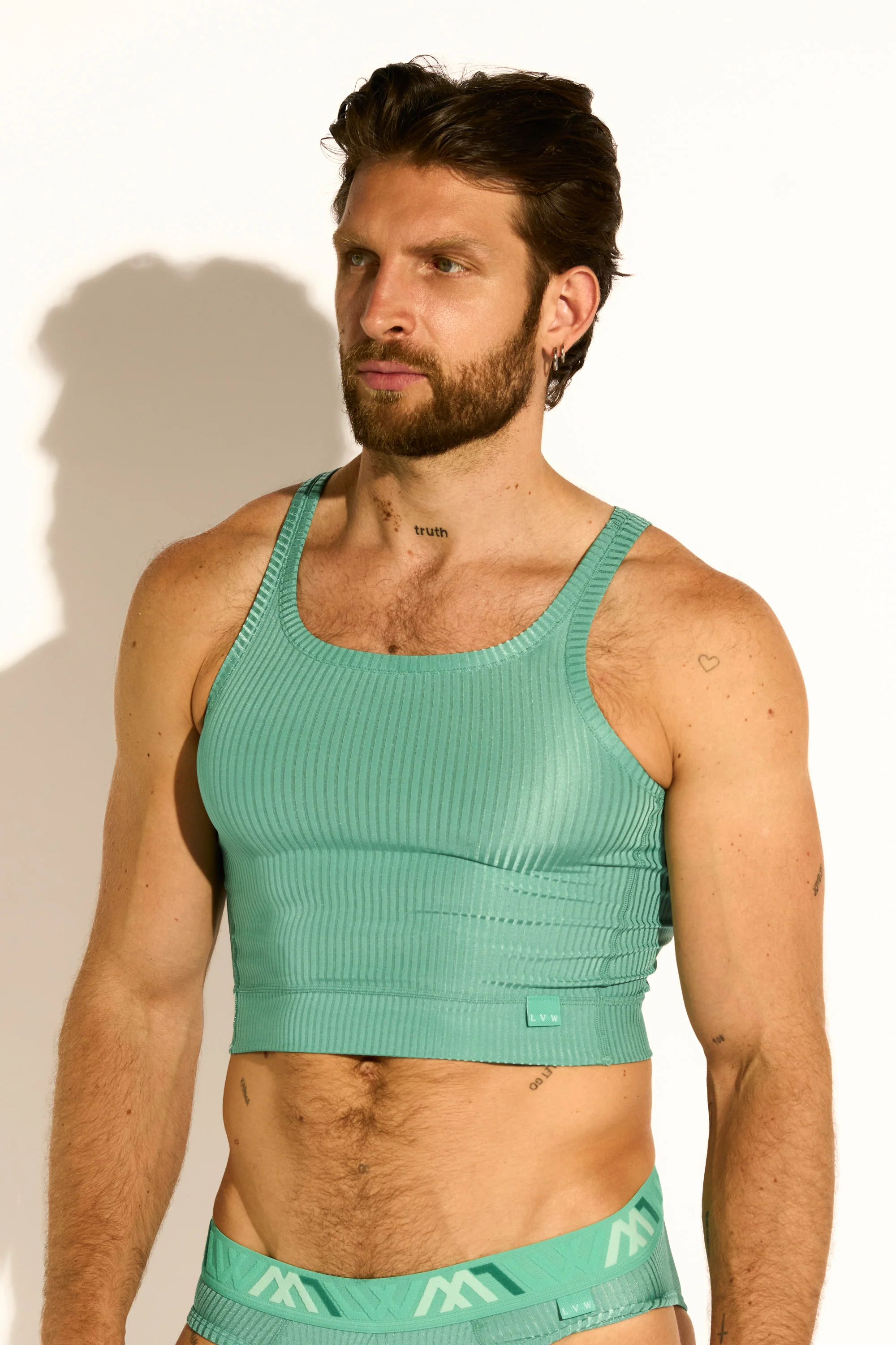 SIGNATURE EXCLUSIVE TANK TOP CROPPED - MINT - Image 3