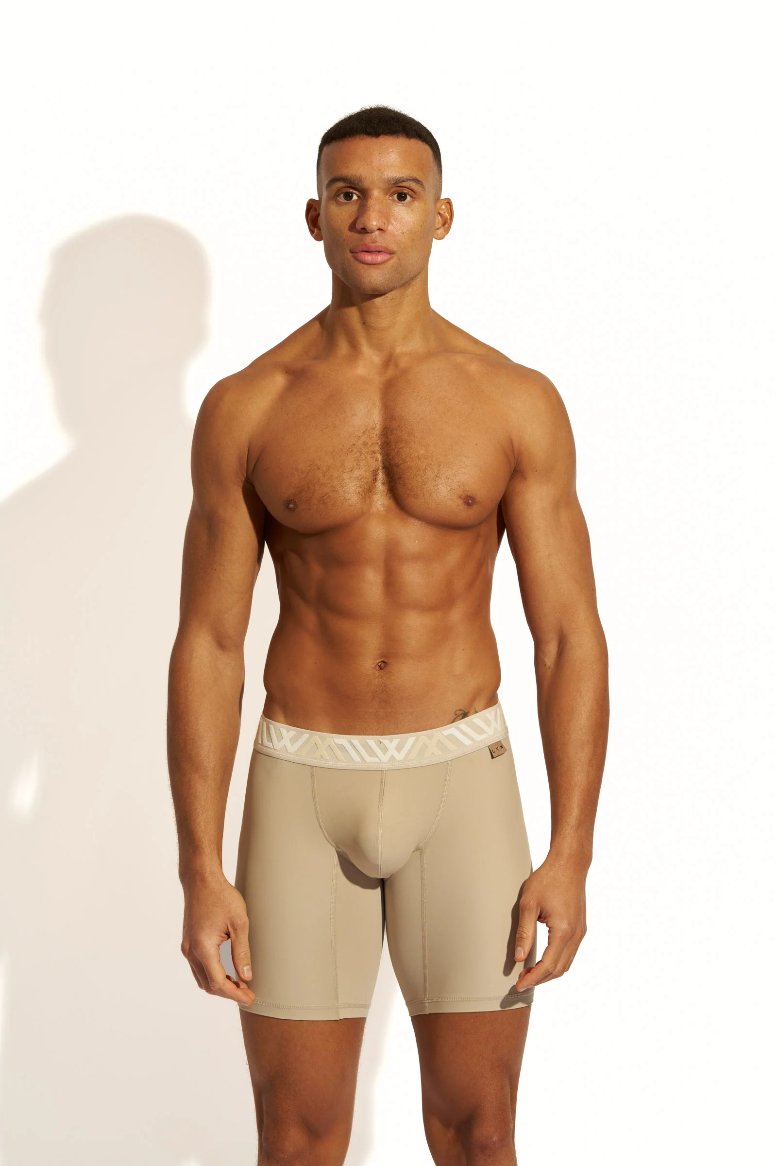 SIGNATURE HYBRID BIKER SHORT - CAMEL - Image 3