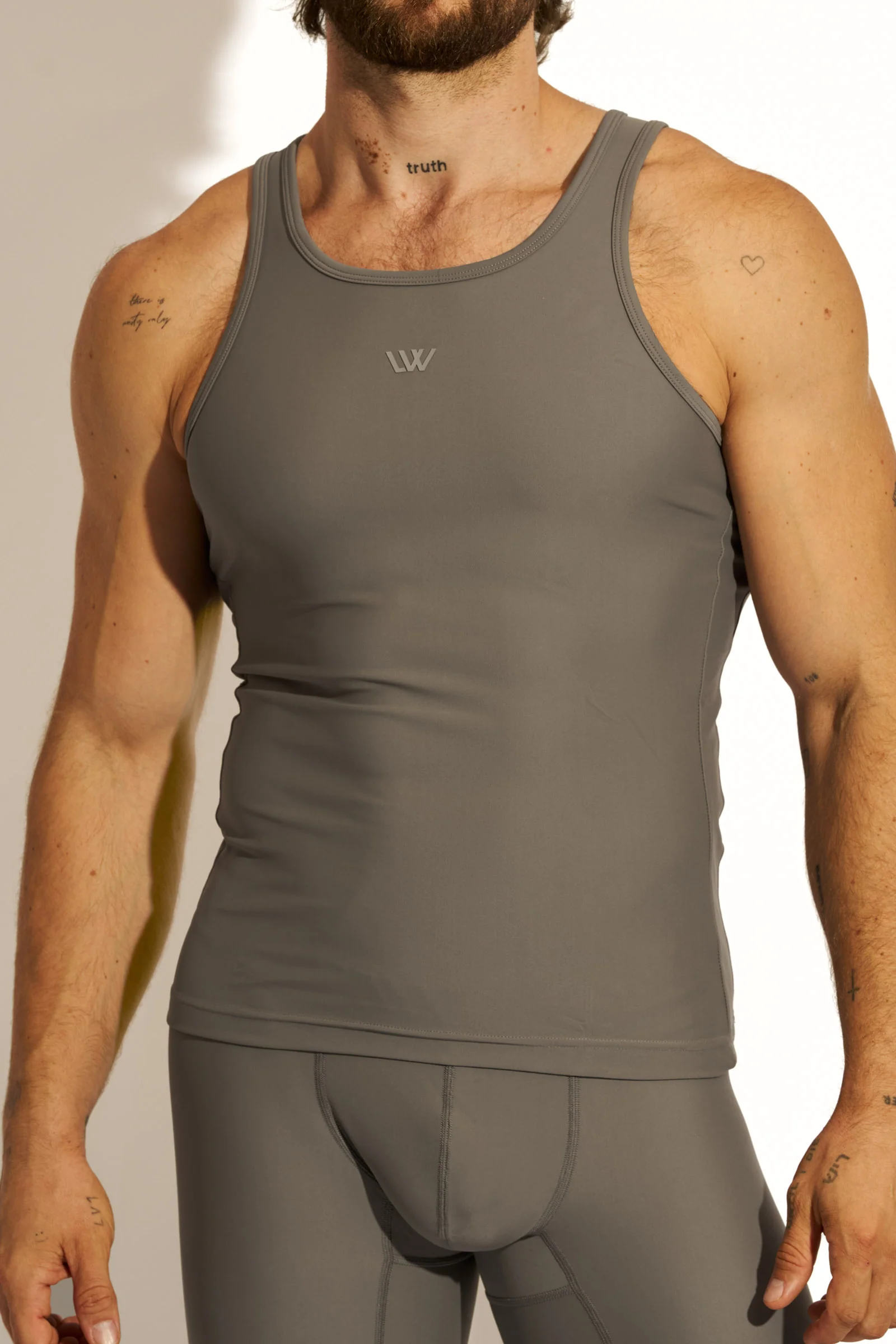 SIGNATURE TANK TOP SLIM FIT - DARK GRAY - Image 3
