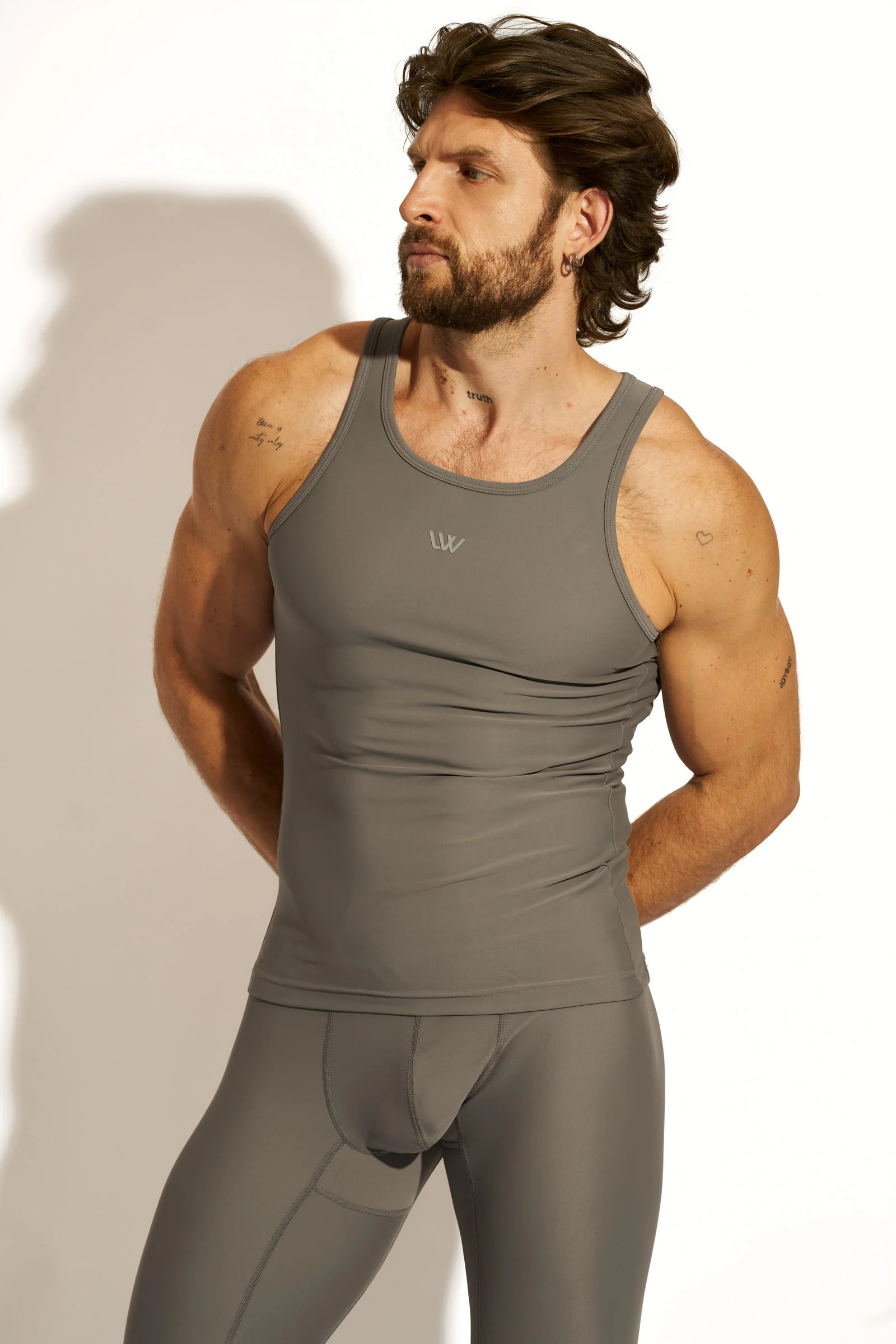 SIGNATURE TANK TOP SLIM FIT - DARK GRAY - Image 5